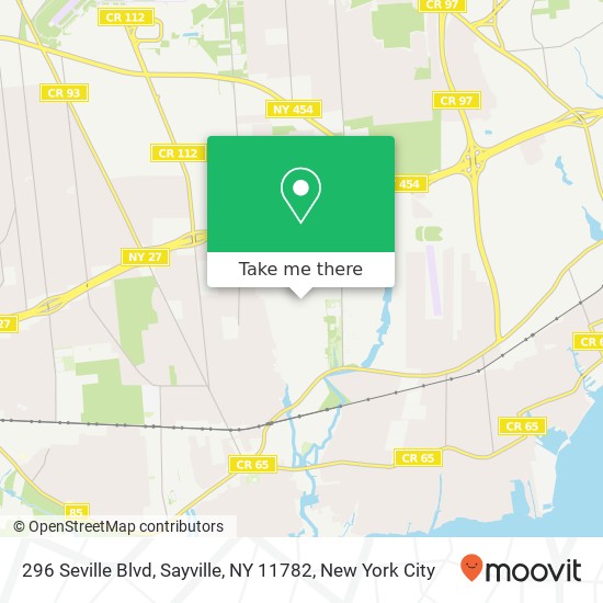 296 Seville Blvd, Sayville, NY 11782 map