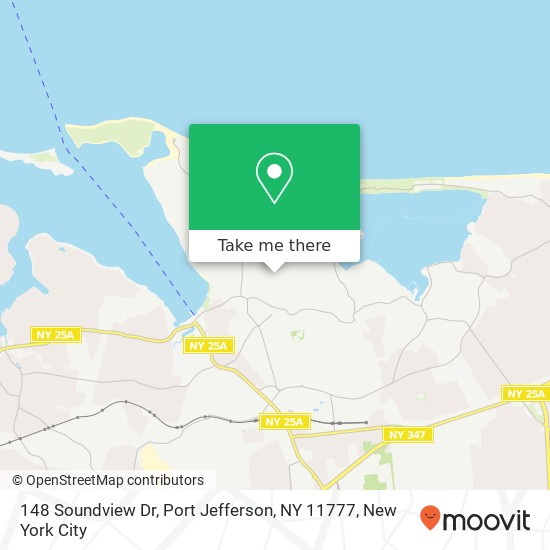 Mapa de 148 Soundview Dr, Port Jefferson, NY 11777