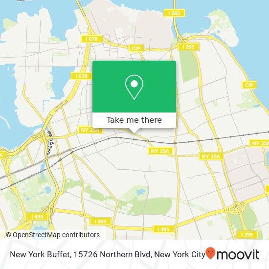 Mapa de New York Buffet, 15726 Northern Blvd