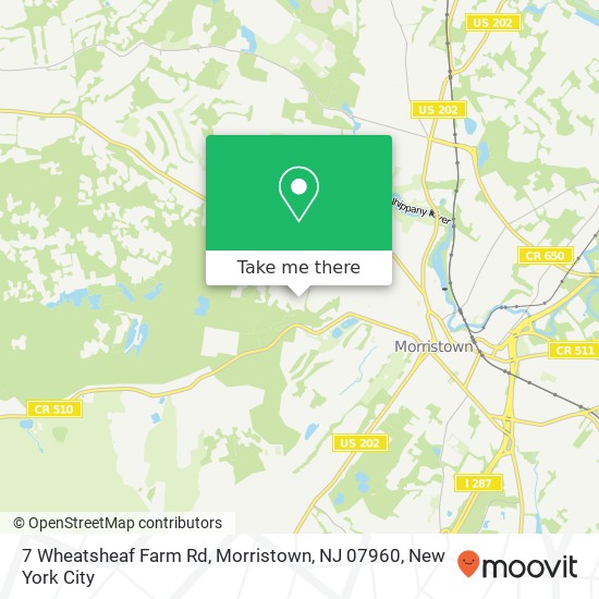 7 Wheatsheaf Farm Rd, Morristown, NJ 07960 map