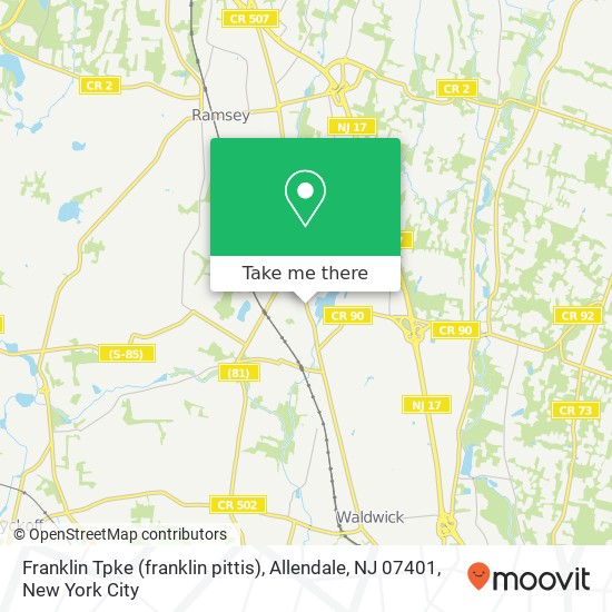 Franklin Tpke (franklin pittis), Allendale, NJ 07401 map
