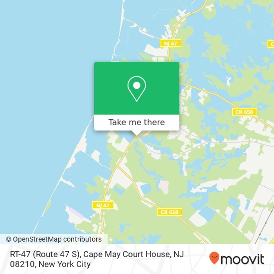 RT-47 (Route 47 S), Cape May Court House, NJ 08210 map