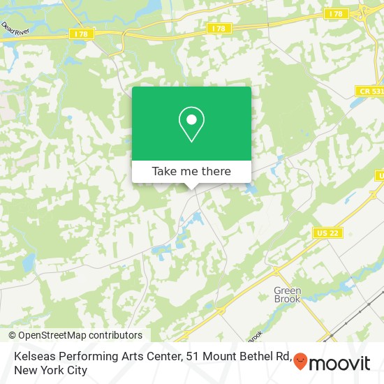 Kelseas Performing Arts Center, 51 Mount Bethel Rd map