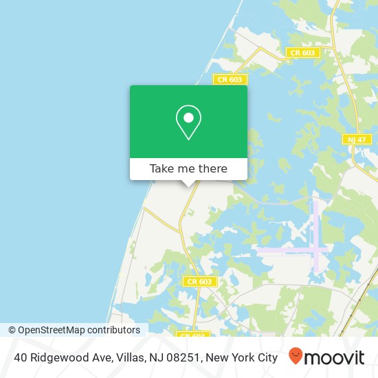 40 Ridgewood Ave, Villas, NJ 08251 map