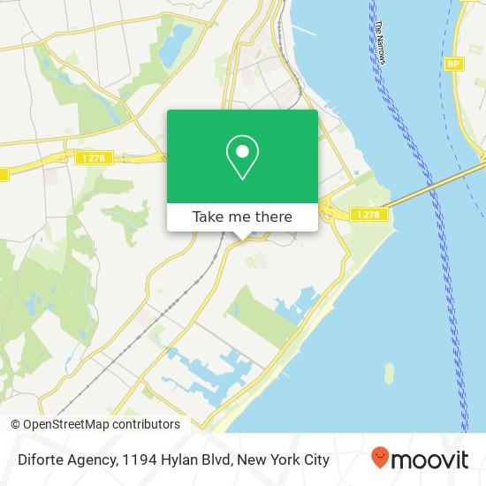 Mapa de Diforte Agency, 1194 Hylan Blvd