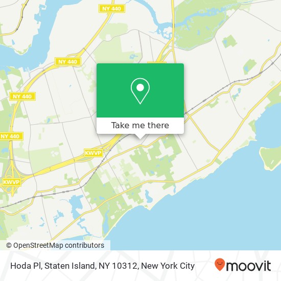 Mapa de Hoda Pl, Staten Island, NY 10312