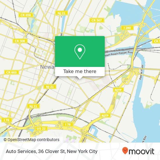Auto Services, 36 Clover St map