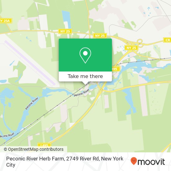 Peconic River Herb Farm, 2749 River Rd map