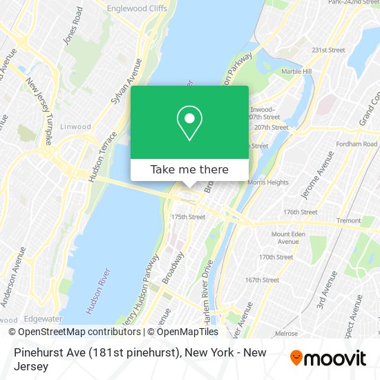 Mapa de Pinehurst Ave (181st pinehurst)