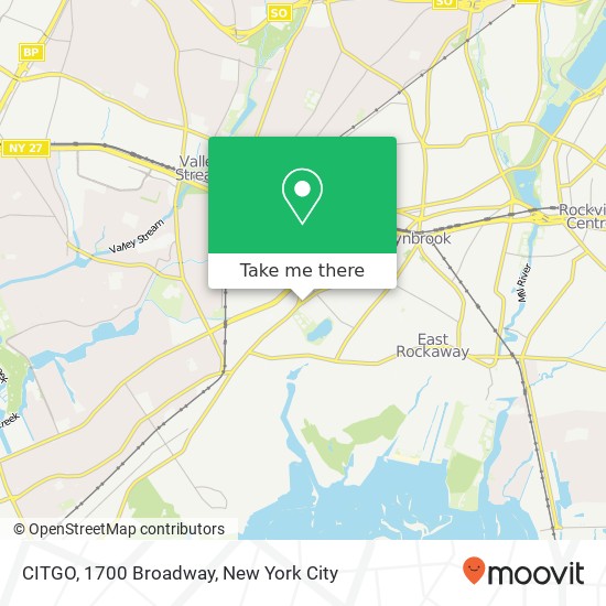 CITGO, 1700 Broadway map