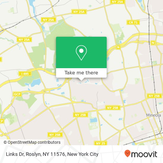 Links Dr, Roslyn, NY 11576 map