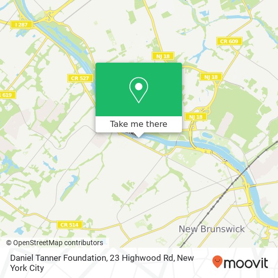 Daniel Tanner Foundation, 23 Highwood Rd map
