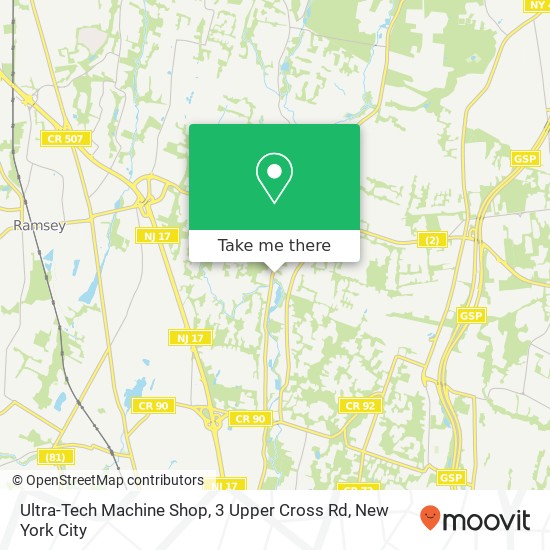 Mapa de Ultra-Tech Machine Shop, 3 Upper Cross Rd