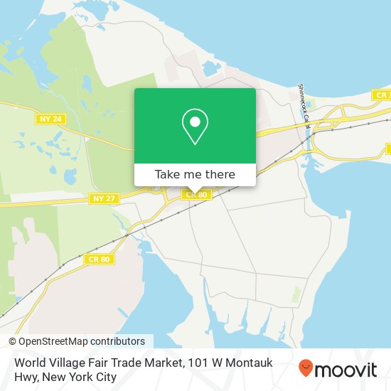 World Village Fair Trade Market, 101 W Montauk Hwy map