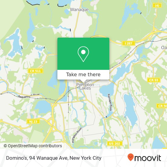 Mapa de Domino's, 94 Wanaque Ave