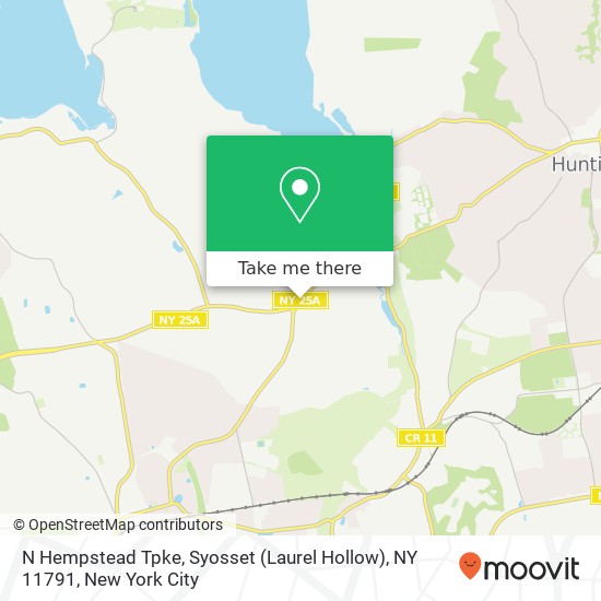 Mapa de N Hempstead Tpke, Syosset (Laurel Hollow), NY 11791