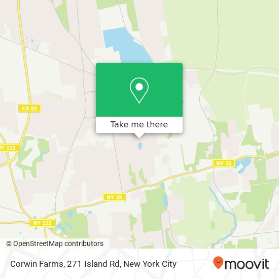 Corwin Farms, 271 Island Rd map