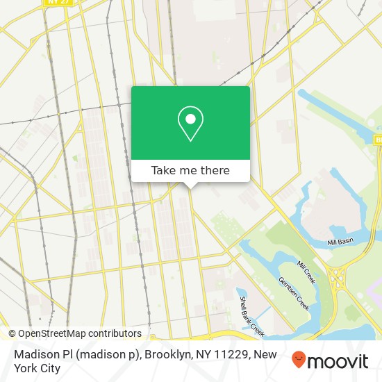 Madison Pl (madison p), Brooklyn, NY 11229 map