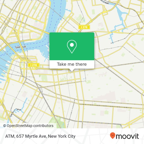Mapa de ATM, 657 Myrtle Ave