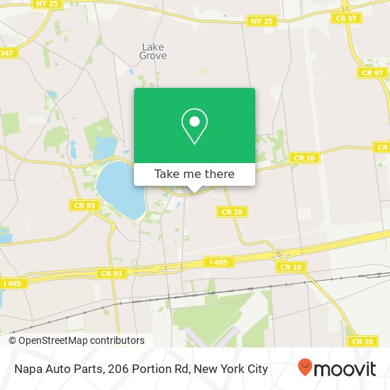Mapa de Napa Auto Parts, 206 Portion Rd