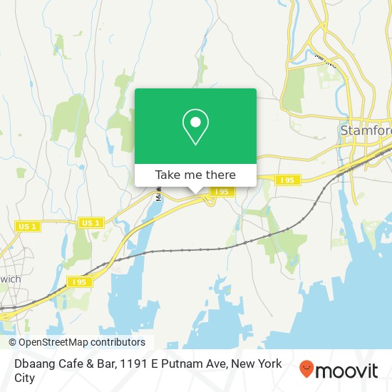 Dbaang Cafe & Bar, 1191 E Putnam Ave map