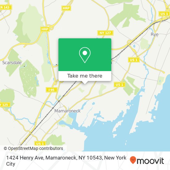 Mapa de 1424 Henry Ave, Mamaroneck, NY 10543