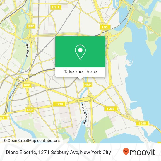 Mapa de Diane Electric, 1371 Seabury Ave