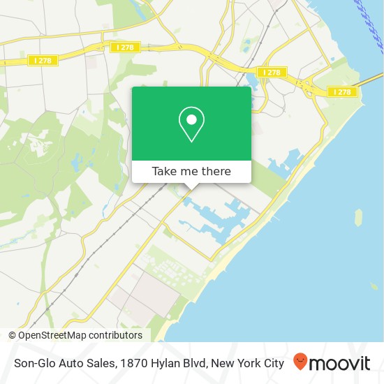 Mapa de Son-Glo Auto Sales, 1870 Hylan Blvd