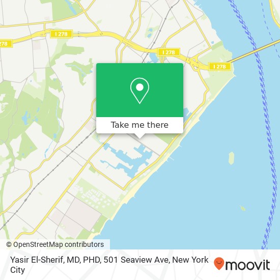 Yasir El-Sherif, MD, PHD, 501 Seaview Ave map