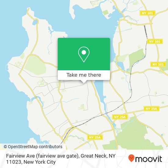 Mapa de Fairview Ave (fairview ave gate), Great Neck, NY 11023