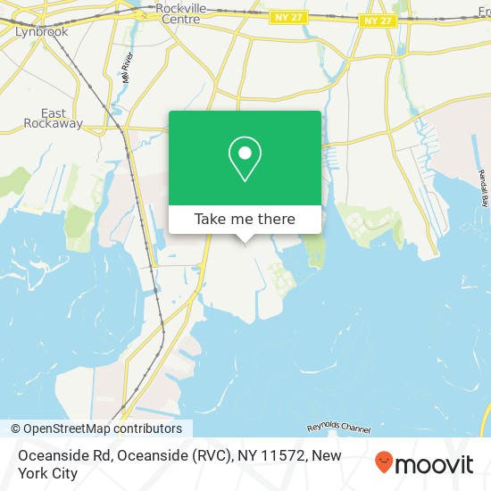 Mapa de Oceanside Rd, Oceanside (RVC), NY 11572