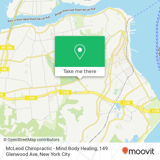 Mapa de McLeod Chiropractic - Mind Body Healing, 149 Glenwood Ave