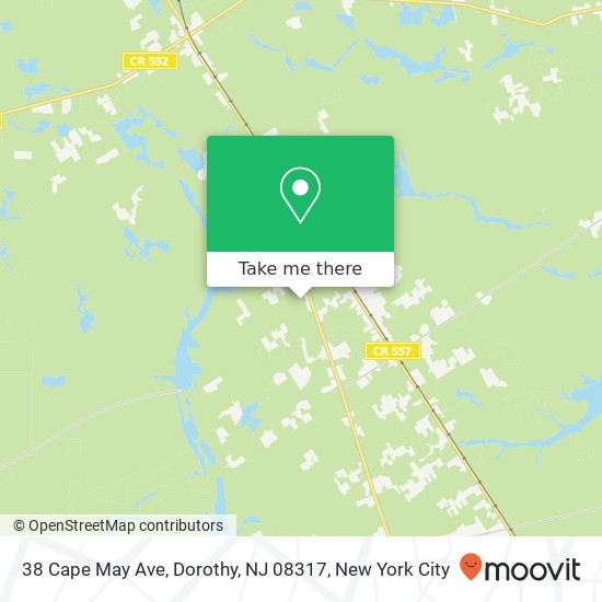 38 Cape May Ave, Dorothy, NJ 08317 map