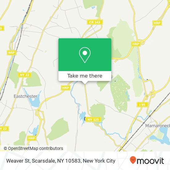 Weaver St, Scarsdale, NY 10583 map