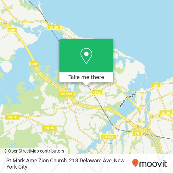 St Mark Ame Zion Church, 218 Delaware Ave map