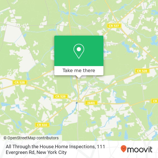 Mapa de All Through the House Home Inspections, 111 Evergreen Rd