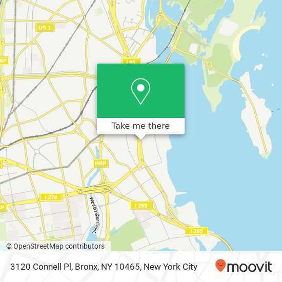Mapa de 3120 Connell Pl, Bronx, NY 10465