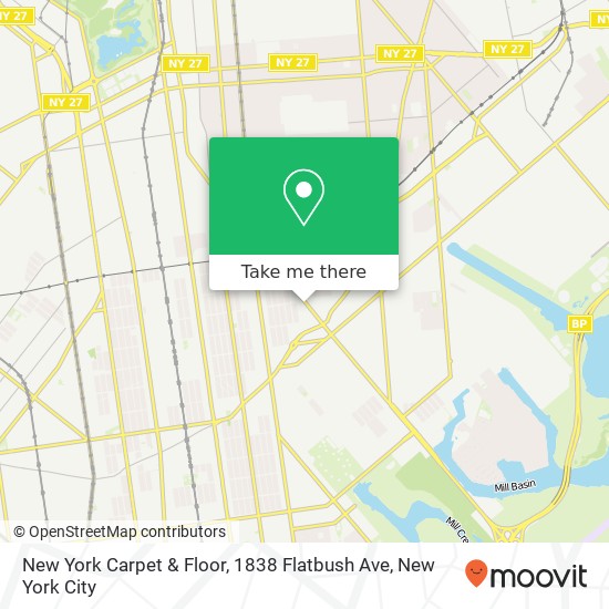 New York Carpet & Floor, 1838 Flatbush Ave map