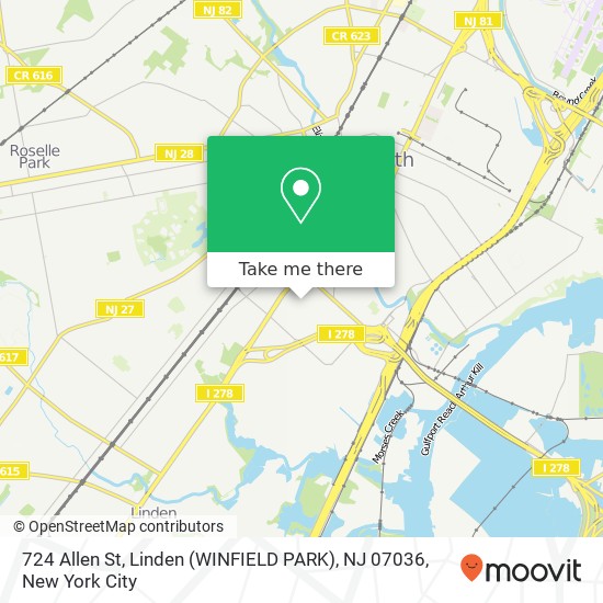 724 Allen St, Linden (WINFIELD PARK), NJ 07036 map