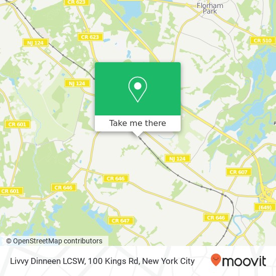 Mapa de Livvy Dinneen LCSW, 100 Kings Rd