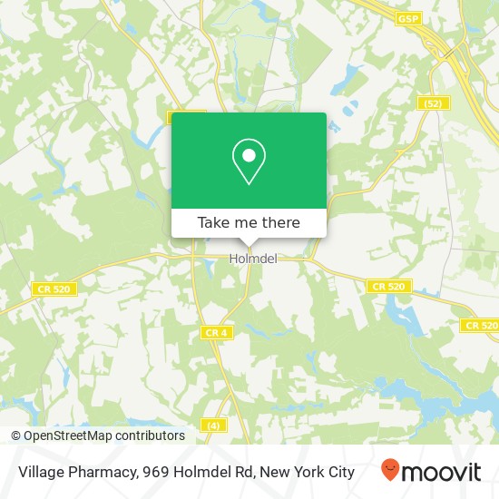 Village Pharmacy, 969 Holmdel Rd map