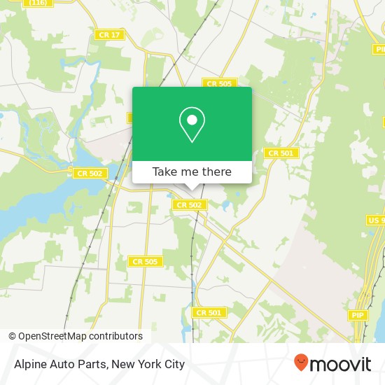 Alpine Auto Parts map