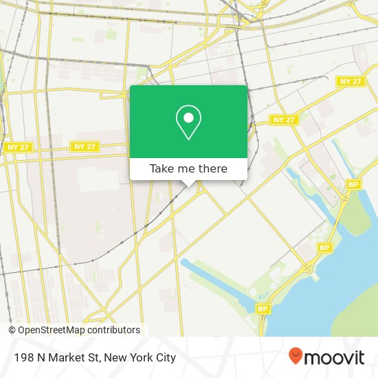 Mapa de 198 N Market St, Brooklyn, NY 11236