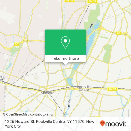 1226 Howard St, Rockville Centre, NY 11570 map