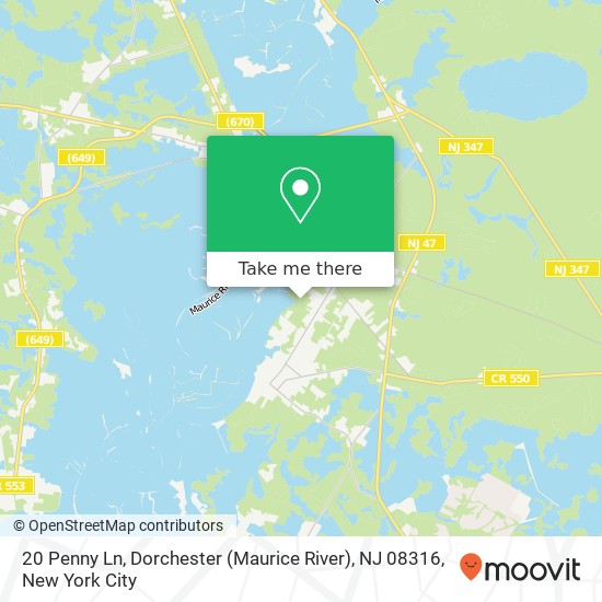 20 Penny Ln, Dorchester (Maurice River), NJ 08316 map