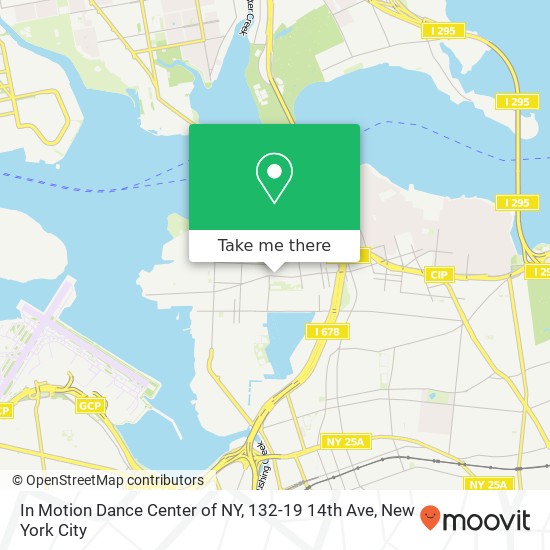 Mapa de In Motion Dance Center of NY, 132-19 14th Ave