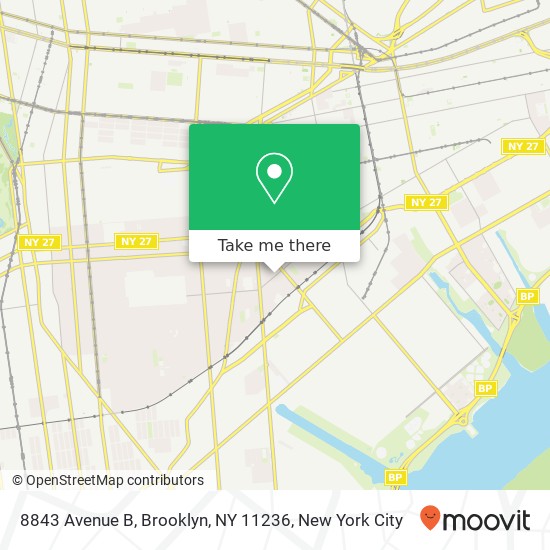 Mapa de 8843 Avenue B, Brooklyn, NY 11236