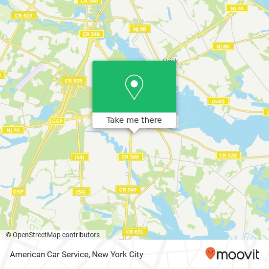 Mapa de American Car Service