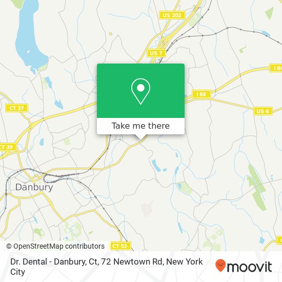 Dr. Dental - Danbury, Ct, 72 Newtown Rd map