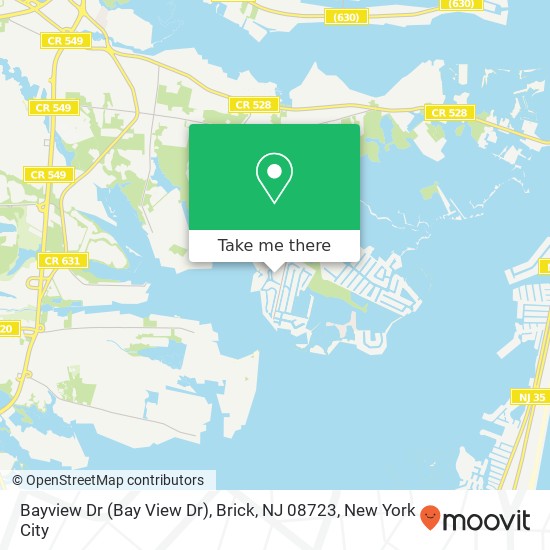 Bayview Dr (Bay View Dr), Brick, NJ 08723 map